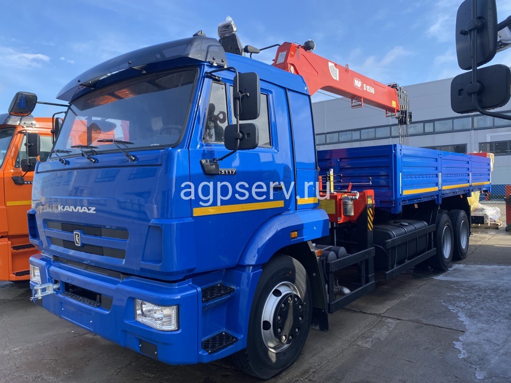 Автомобиль бортовой 438210 на шасси Камаз 65117-3010-48 с КМУ MVF S 1556