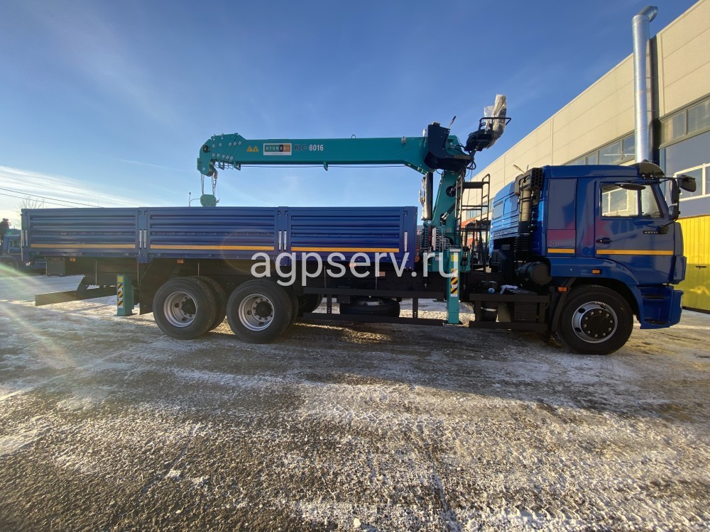 Автомобиль бортовой 438210 на шасси Камаз  65117-3010-48 с КМУ HYUNDAI HLC-8016