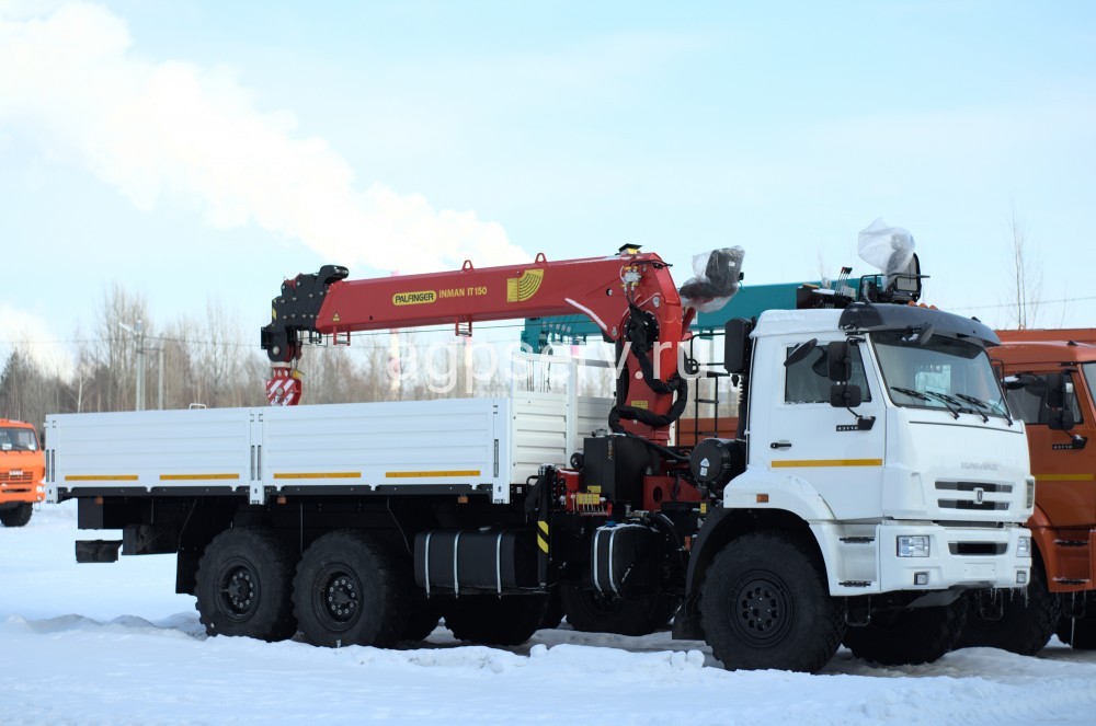 Автомобиль бортовой 438240 на шасси Камаз 43118-73094-50 с КМУ Palfinger INMAN IT 150