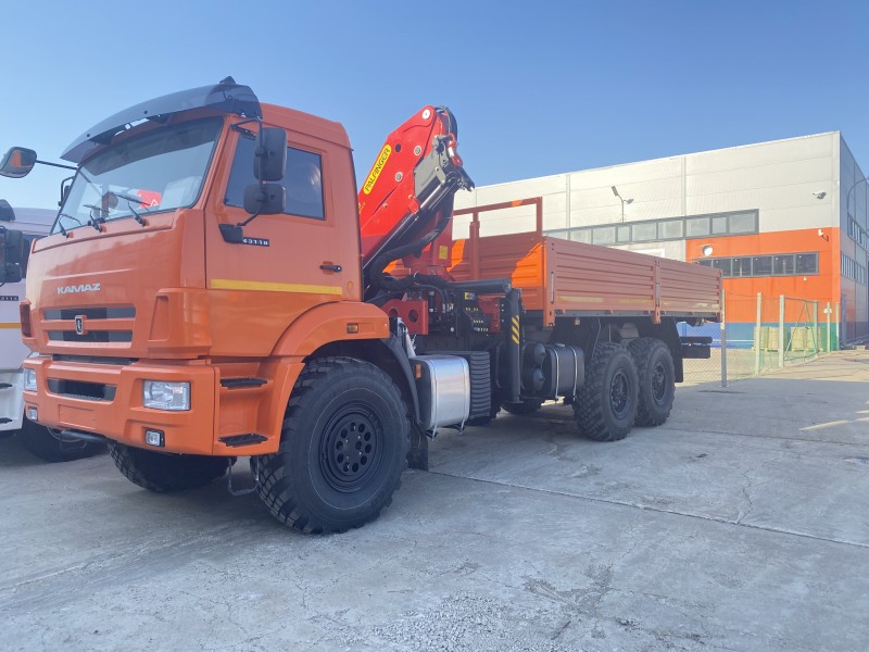 Автомобиль бортовой 438240 на шасси Камаз 43118-23027-50 с КМУ Palfinger PK23500