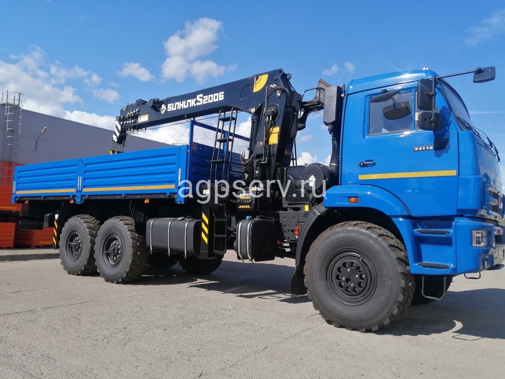 Автомобиль бортовой 438240-02 на шасси КАМАЗ 43118-73094-50 с КМУ SUNHUNK 2006