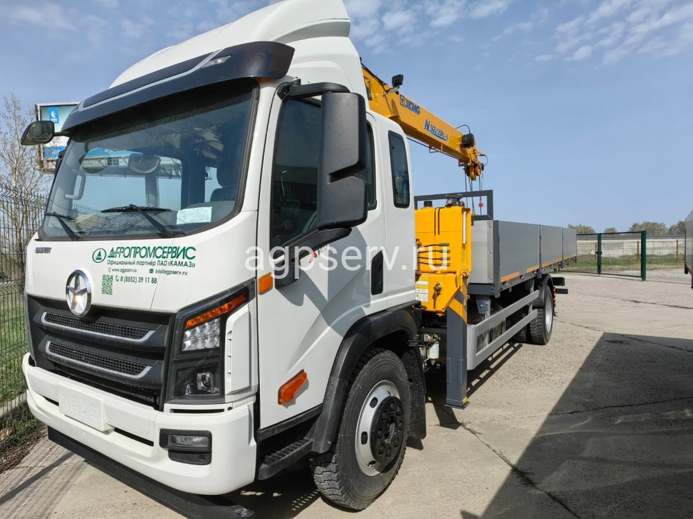 Автомобиль бортовой 4х2 на шасси DAYUNх120 c КМУ XCMG 125-4